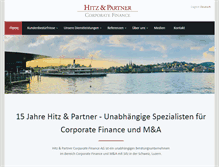 Tablet Screenshot of hitzpartner.ch